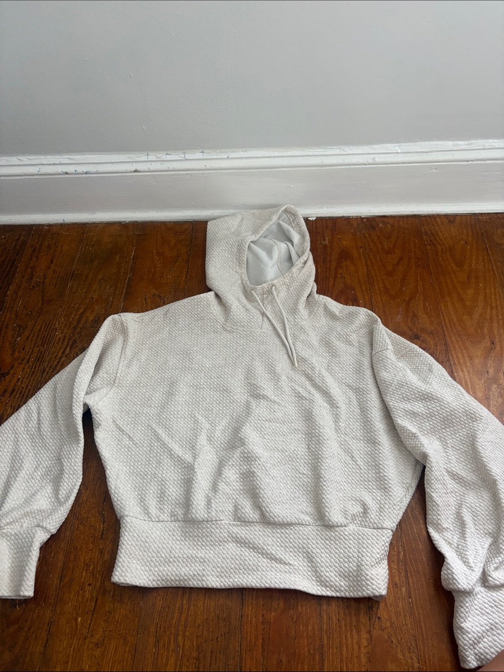Old Navy Cream Textured Hoodie